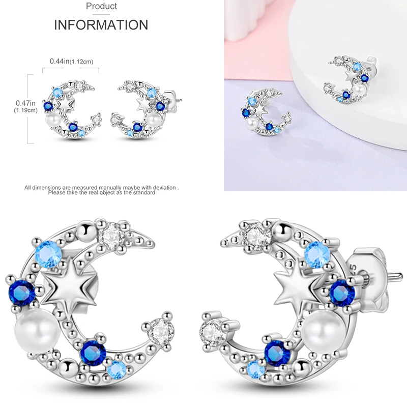 925 Sterling Silber Ohrstecker Kirsche Delfin Avocado Schmetterling Biene Blume Feder Bunter Schmuck Geschenk für Frauen Mädchen – Detail 21