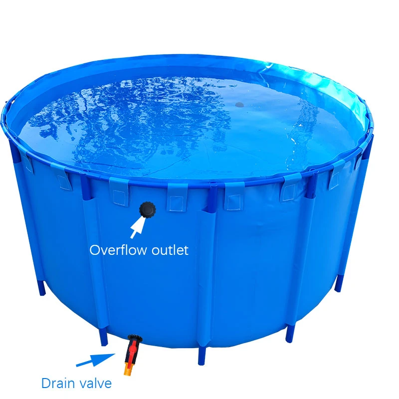 for Round foldable pvc fish tanks 300 gallon large aquarium plastic fish farm tank fish tank