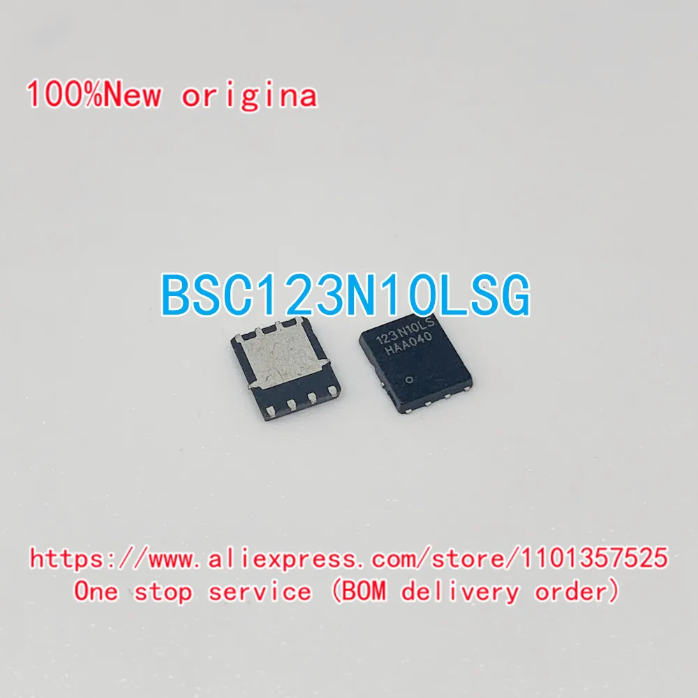 (5pcs) BSC123N10LSGATMA1 BSC123N10LSG Mark: 123N10LS - N-channel 100V 10.6A (Ta), 71A (Tc) 114W (Tc) PG-TDSON-8-1