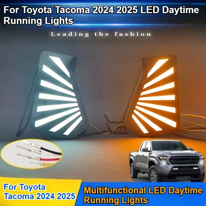 

For Toyota Tacoma 2024 2025 DRL Daytime Running Light Retrofit LED Daytime Running Turn Signal Accessories