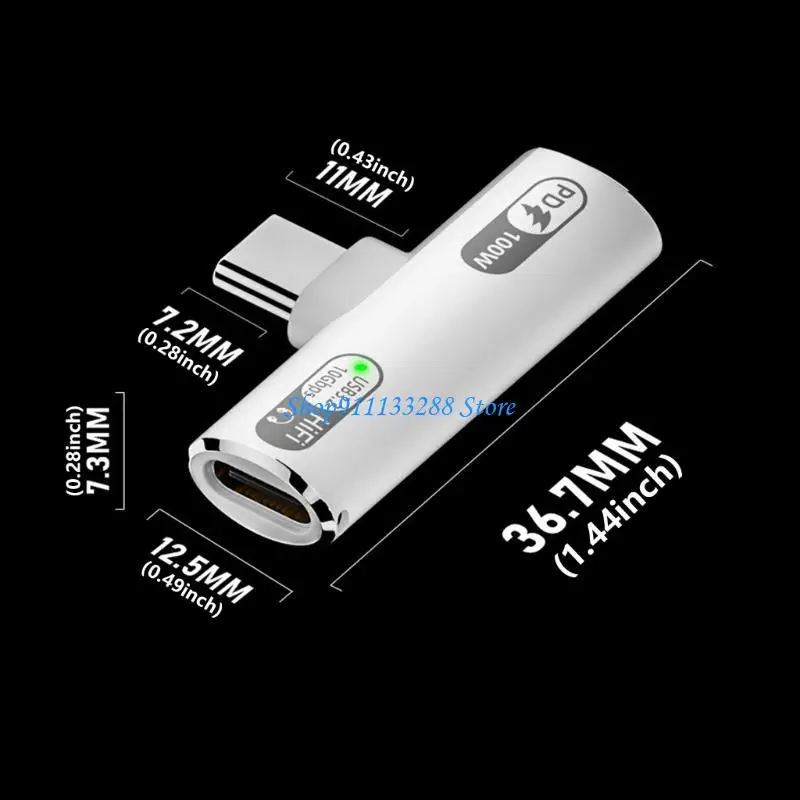 محول شحن لأجهزة الصوت من النوع C لتجربة الموسيقى المستمرة والشحن السريع للهواتف الذكية اللوحية والكمبيوتر المحمول