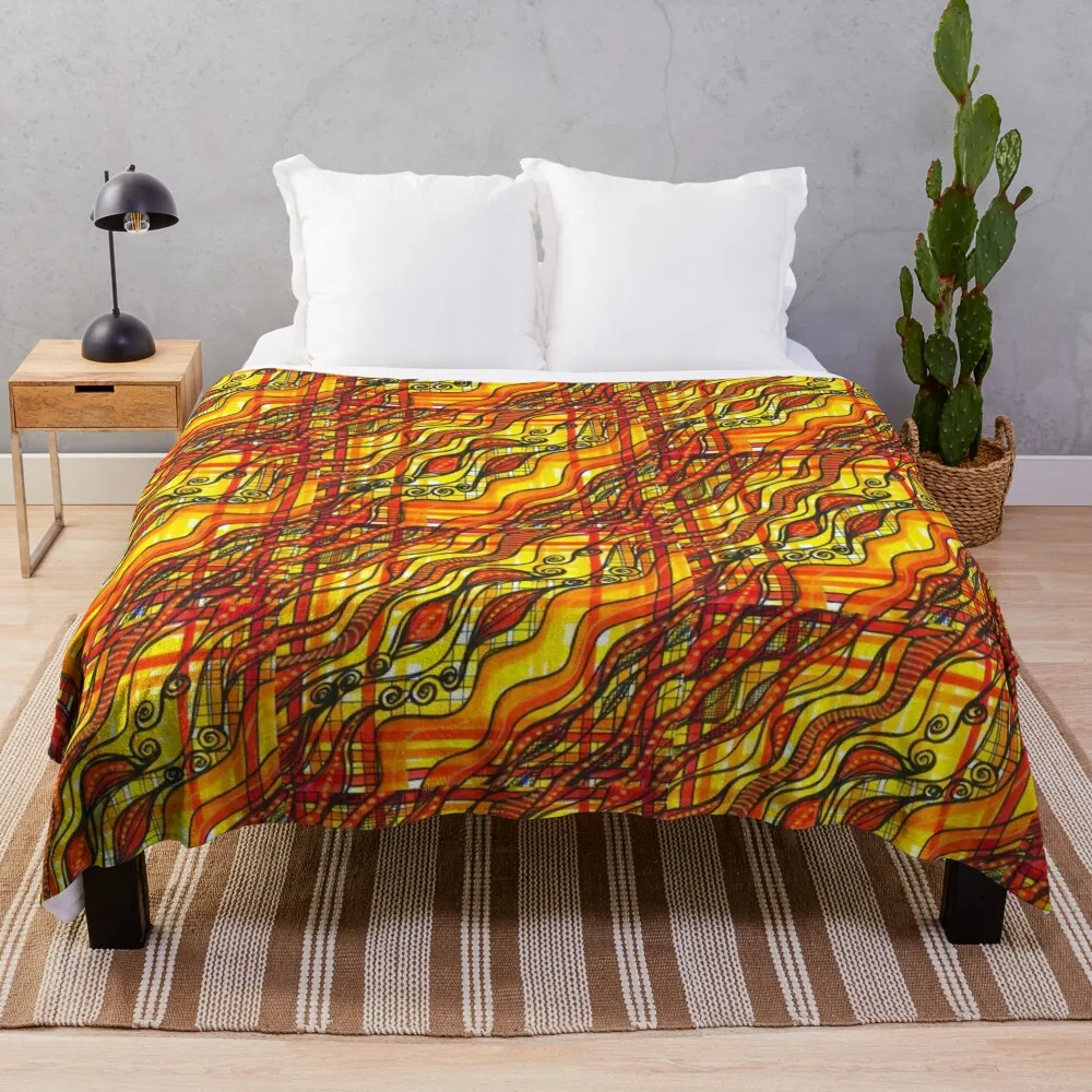 Fire Weaver Throw Blanket Loose Blankets For Bed Kid'S Sofa Blankets