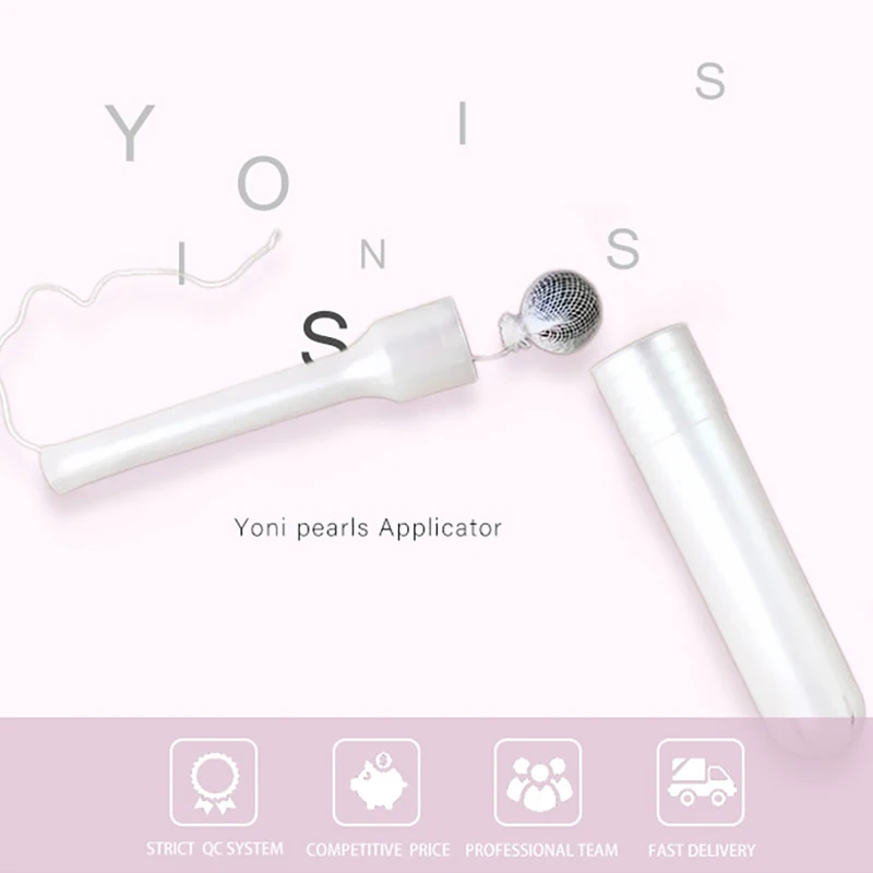 20 Pcs Yoni Detox Pearl Applicator Feminine Hygiene Health Care Tools Female Intimate Vaginal Cotton Tampon Suppository Booster