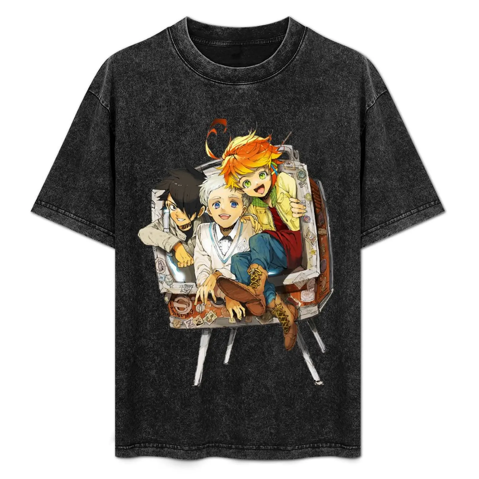 

The Promised Neverland [Yakusoku no Nebārando] T-Shirt Big and Tall Solid Color T-Shirt