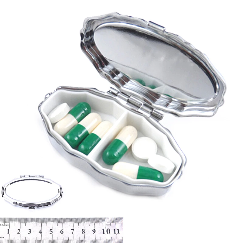 Portaoggetti portatile per pillbox, contenitore per medicinali, contenitore per medicinali,