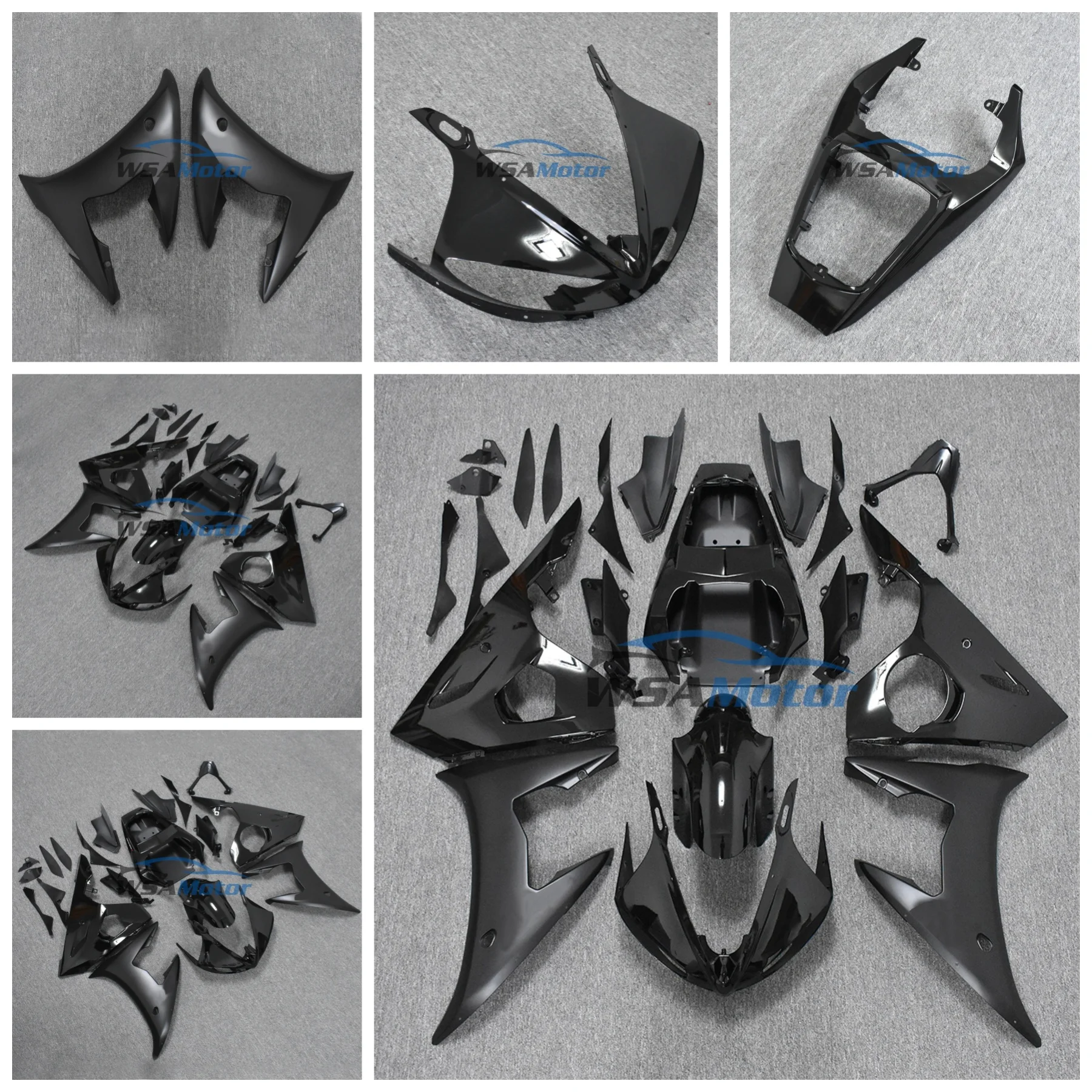 Pure Full ABS Carbon Painted Motorcycle Body Fairings Kit For Yamaha YZFR6 2003 2004 2005 Accessories