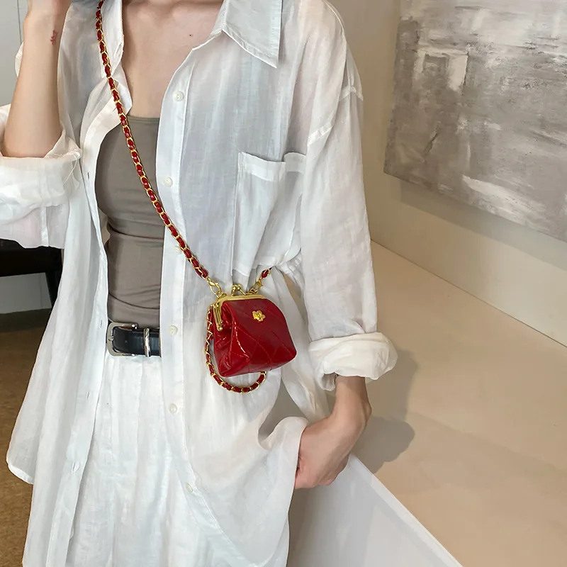 

Mini Crossbody Bags For Women Designer Bag Luxury Chain Shoulder Coin Mini Purse Cute Clip Lipstick Bag Lady Cute Hobo Bag