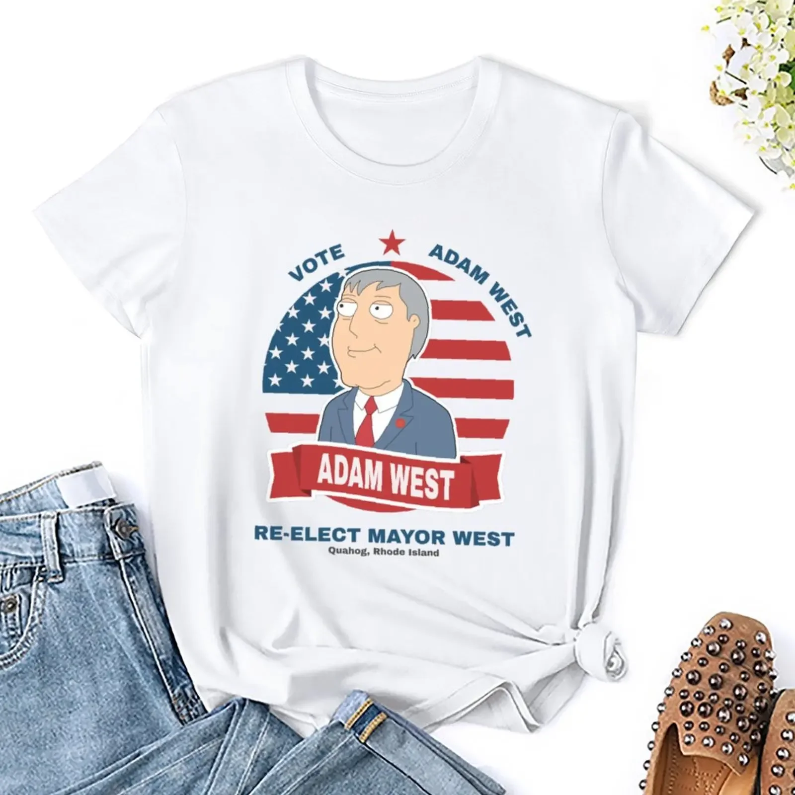 Vote Mayor West T-shirt summer clothes shirts graphic tees aesthetic clothes Woman T-shirts