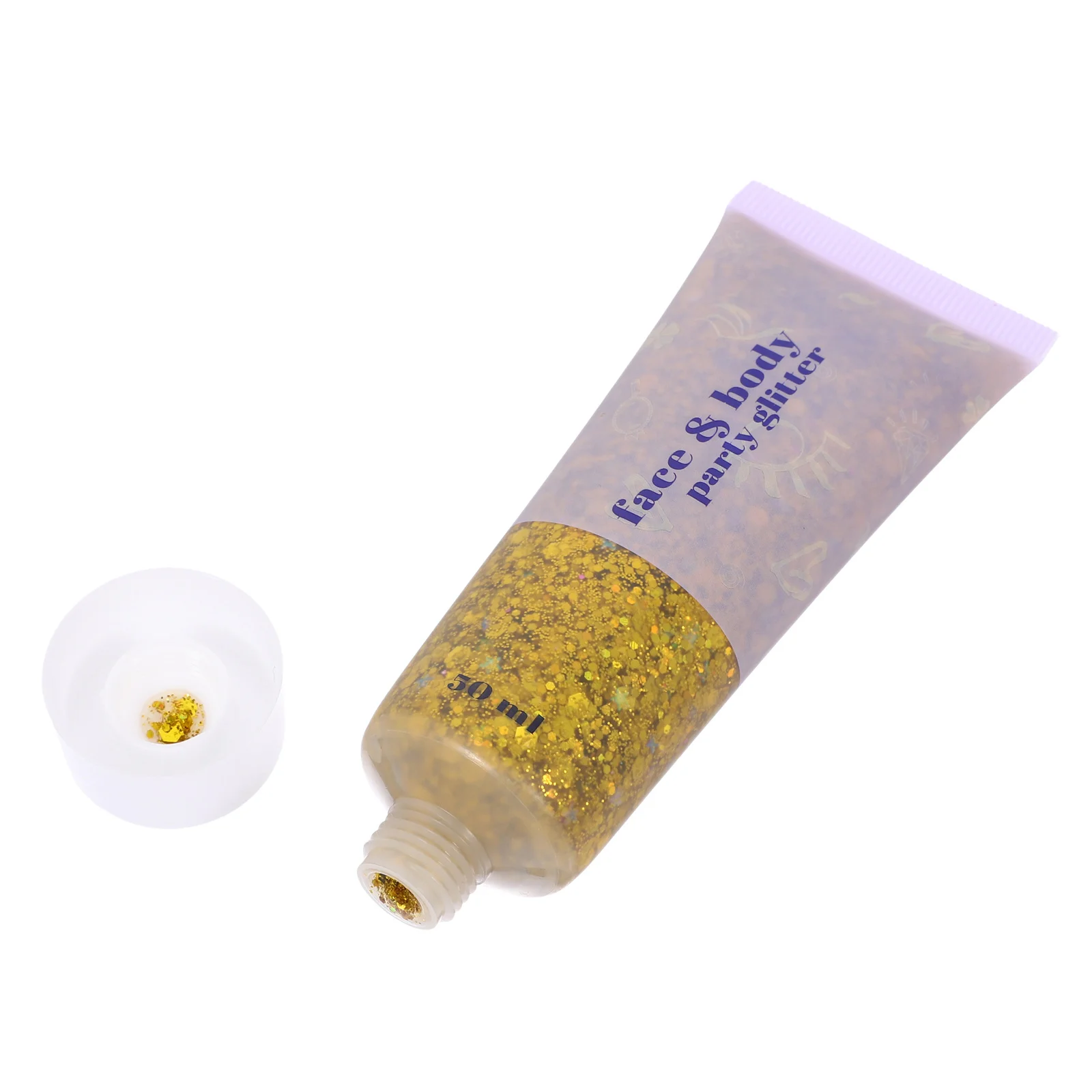 Body Glitter Gel 50Ml Glanzende Glitters Uitstekende Decoratieve Effecten Veilige Gezonde Materialen Festival Make-up Body Glitter Gel