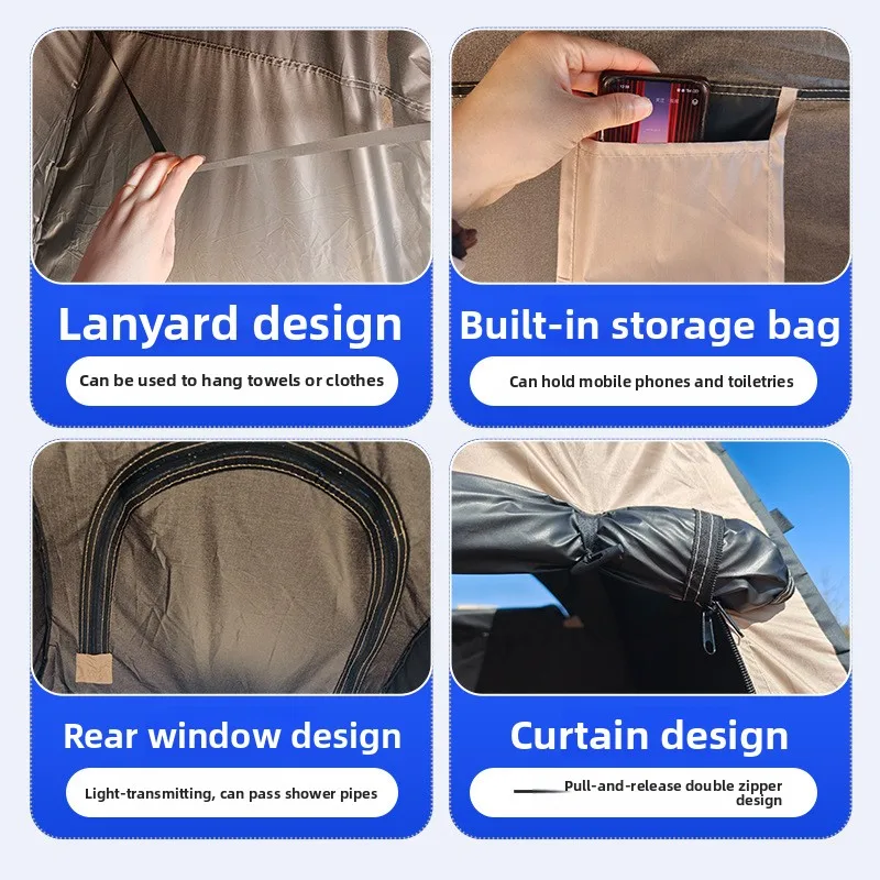 quick-open bathing tent, portable and foldable, suitable for home use, children's changing tent, anti-transparent and sun-proof