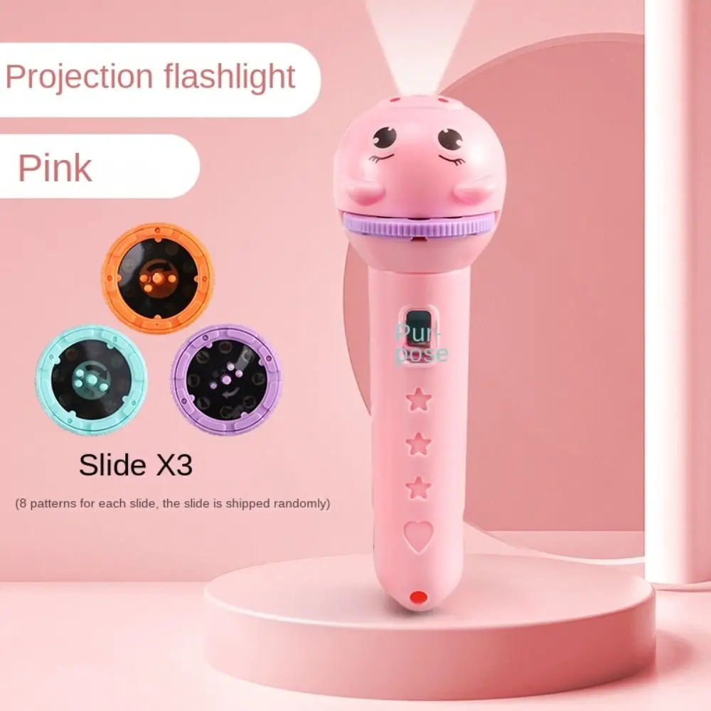 

Cartoon Projection Flashlight Mini Fun Toy Projector Light Dinosaur Animal Patterns Bedtime Learning LED Flashlight Lamp Toy