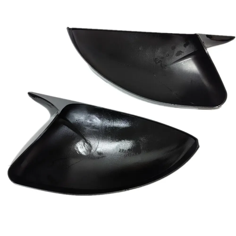 For Dacia Sandero 2021 2022 2023 2024 Car Rearview Side Mirror Cover Wing Cap Exterior Door Housing Shell Trim ABS Carbon /Black