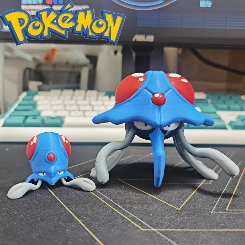 New Pokemon Anime Figures Tentacool Tentacruel Proportion World 1:20 Diy 3d Printing Cute Cartoon Character Desktop For Kid Gift