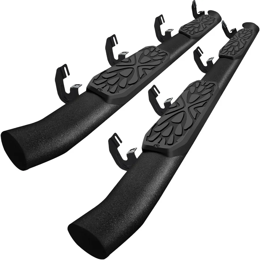 

3.5 Inches Oval Tube Bar Running Boards for 2015-2026 Chevy Colorado/GMC Canyon Crew Cab Carbon Steel Side Steps with Durable B