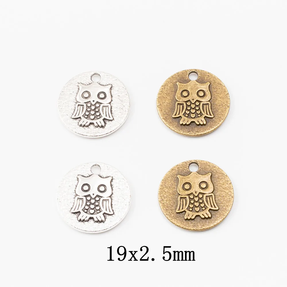 

30pcs owl Craft Supplies Charms Pendants for DIY Crafting Jewelry Findings Making Accessory 66