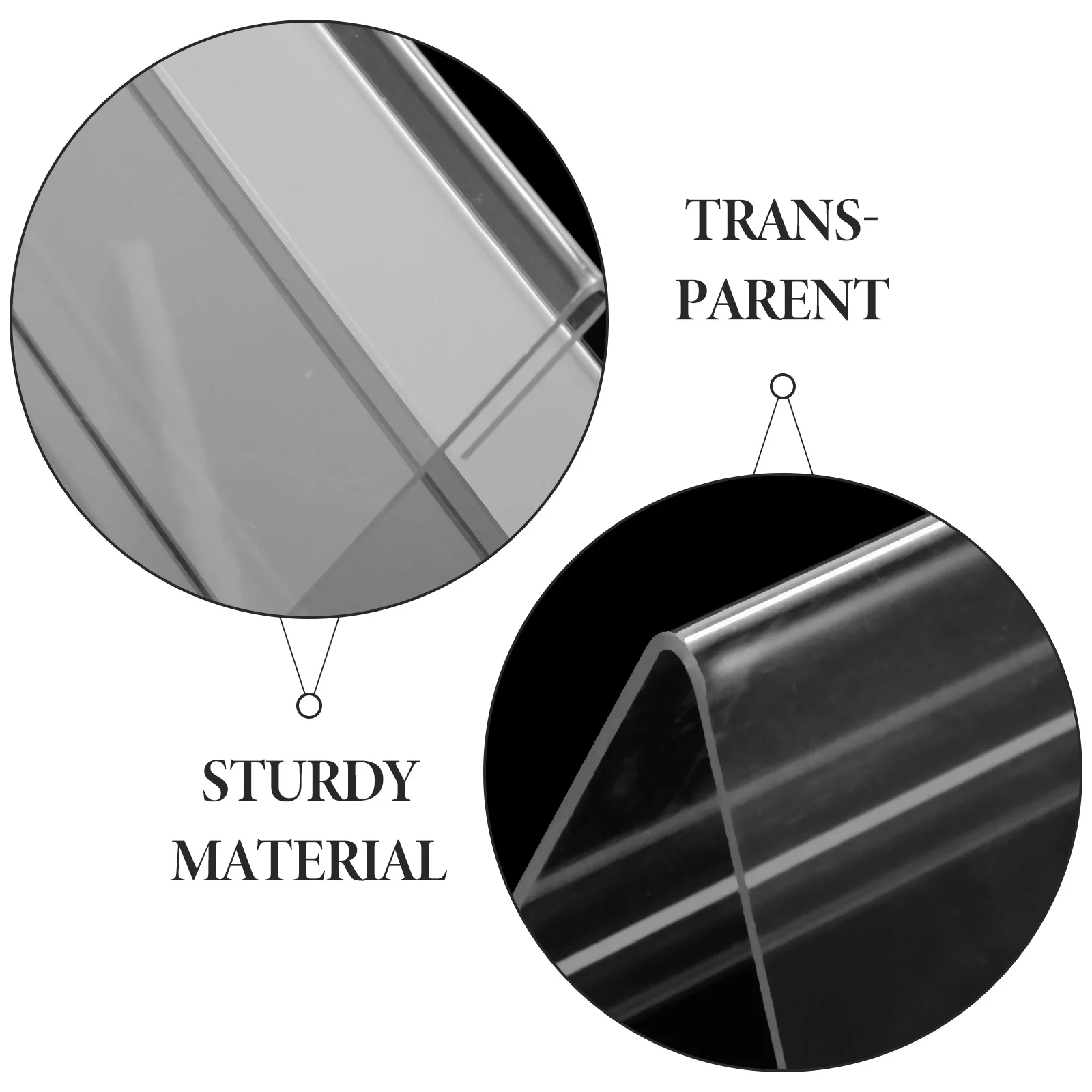 10 قطعة علامات اسم سطح المكتب الشفافة على شكل حرف V من البلاستيك الشفاف حامل لوحة اسم المكتب لاجتماعات المؤتمرات بوفيه الطعام