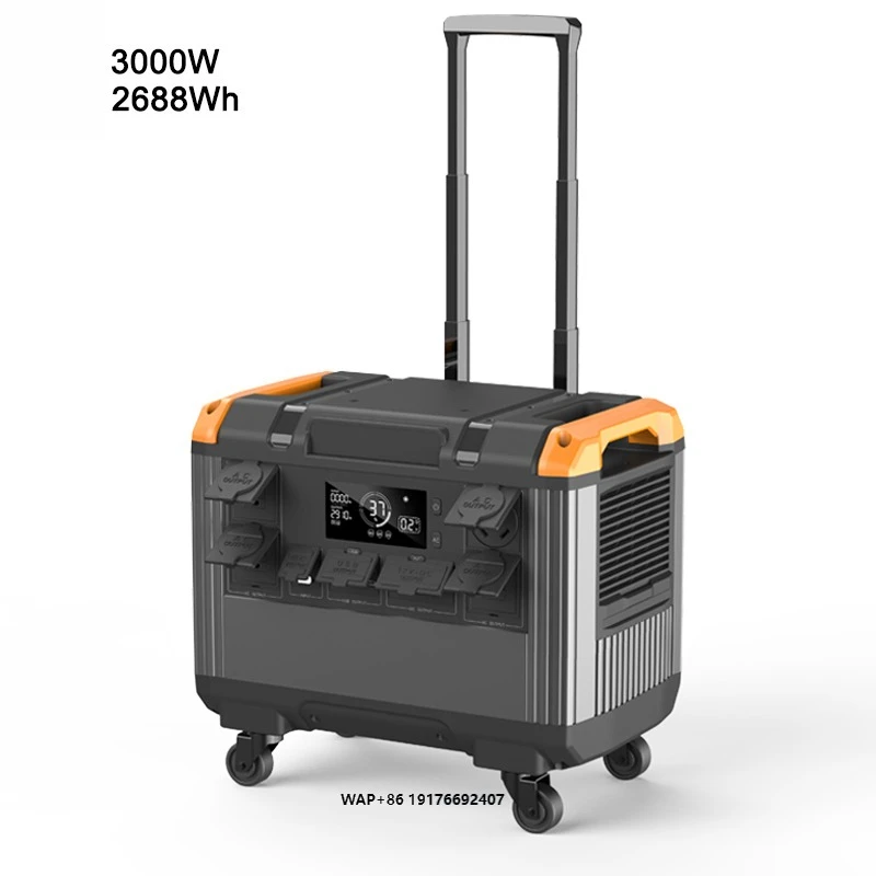 

New 3000 Watt Solar Generator Portable Home Emergency LED Light Multiple AC DC USB Outputs Solar Generator 3000w