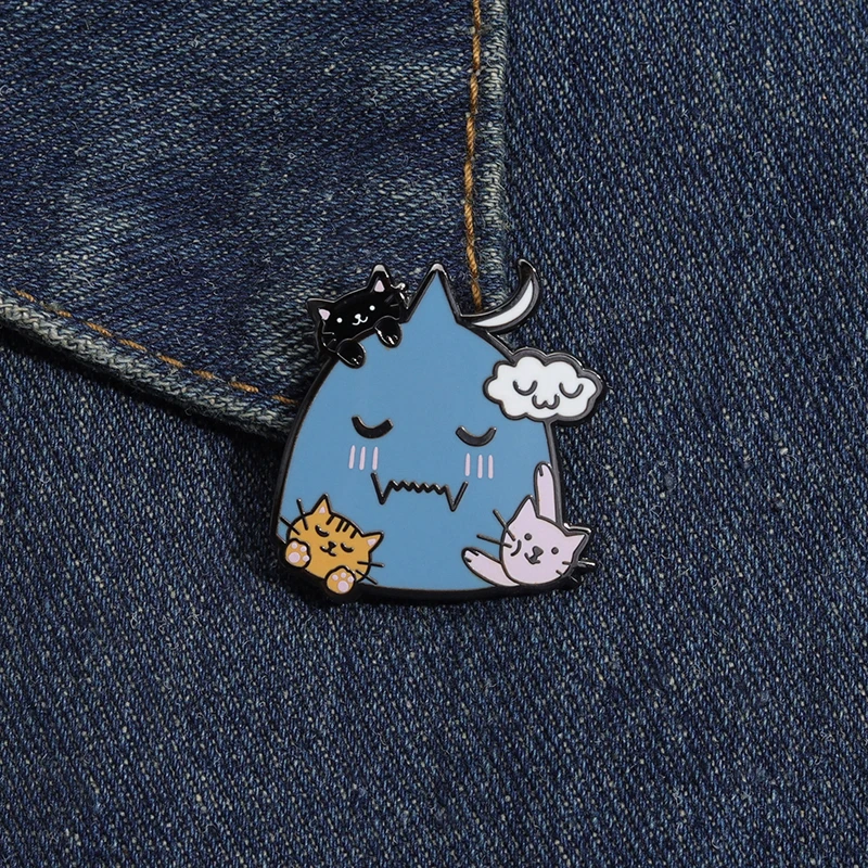 Alphonse Elric Kitties Pin de esmalte duro dibujos animados Anime Fullmetal Alchemists broche insignia Fans coleccionar joyería regalos para amigos