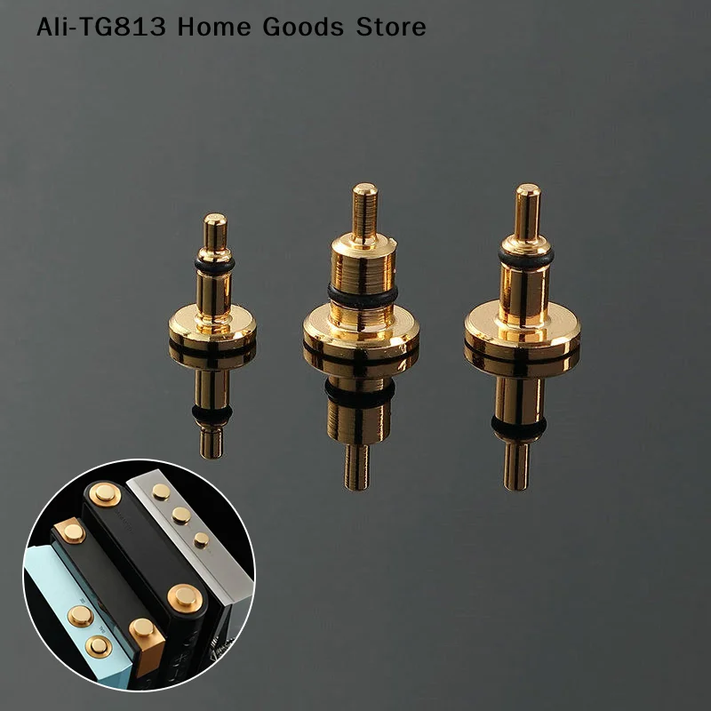 [TG813] Accesorios de tapón antipolvo para auriculares de latón chapado en oro de 2,5/3,5/4,4 mm para IRiver SP3000T SP3000 SP3000M