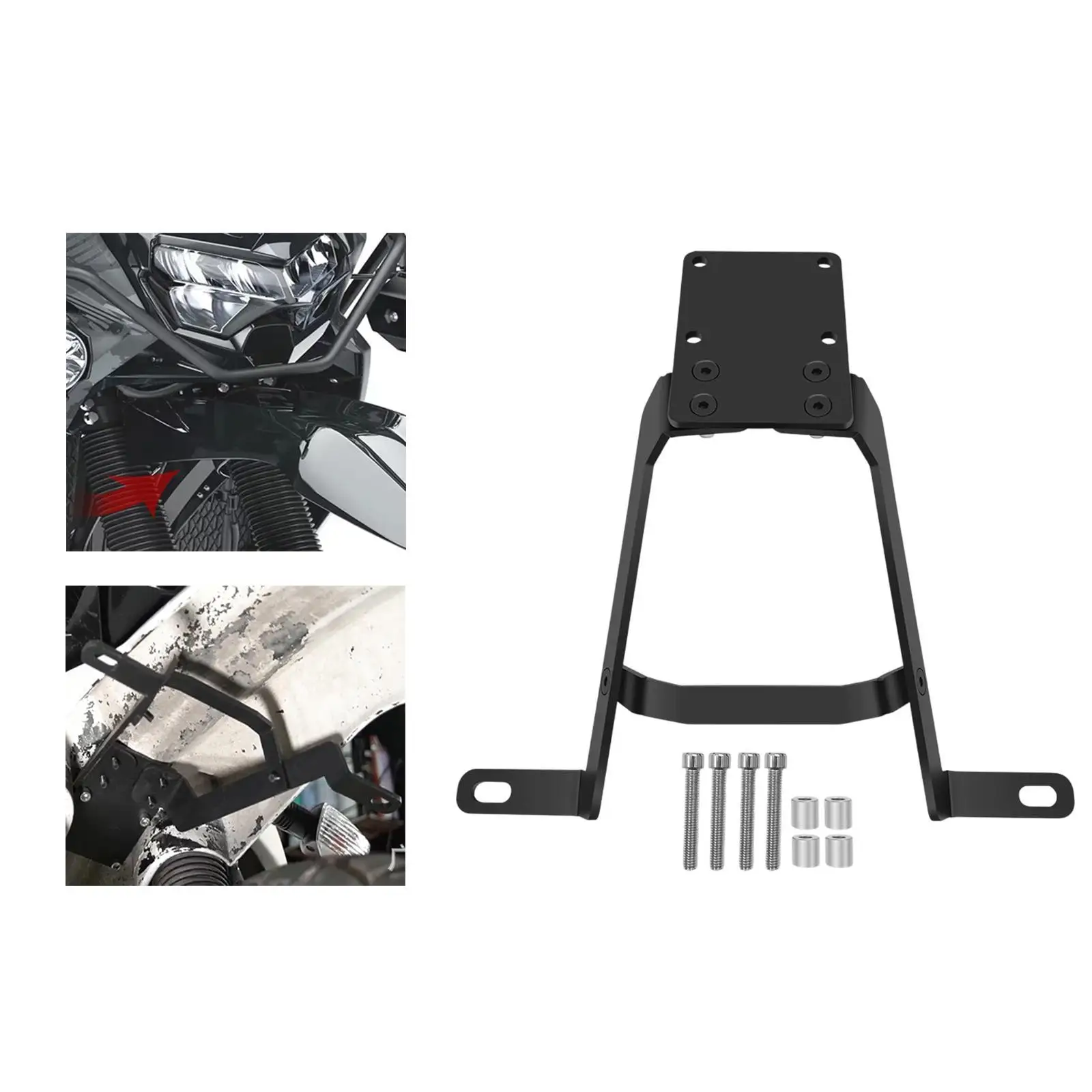 

Motorcycle Front Fender LED Lights Bracket Additional Lighting Bracket Sturdy Motorbike Accessories for Klr650 2008-2024