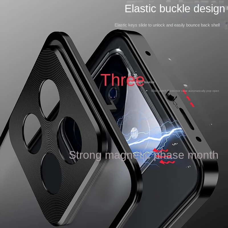 Premium Acrylic+Metal border Detachable Spring buckle Back Cover For Honor Play 60 Plus shockproof Case For Honor Play60 Plus