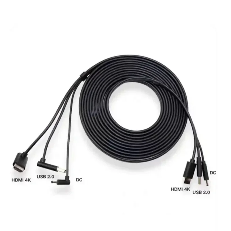 For HTC Vive 3-in-1 Accessories Replacement  Flat wire Cable HDMI 5M, USB, Power VR games