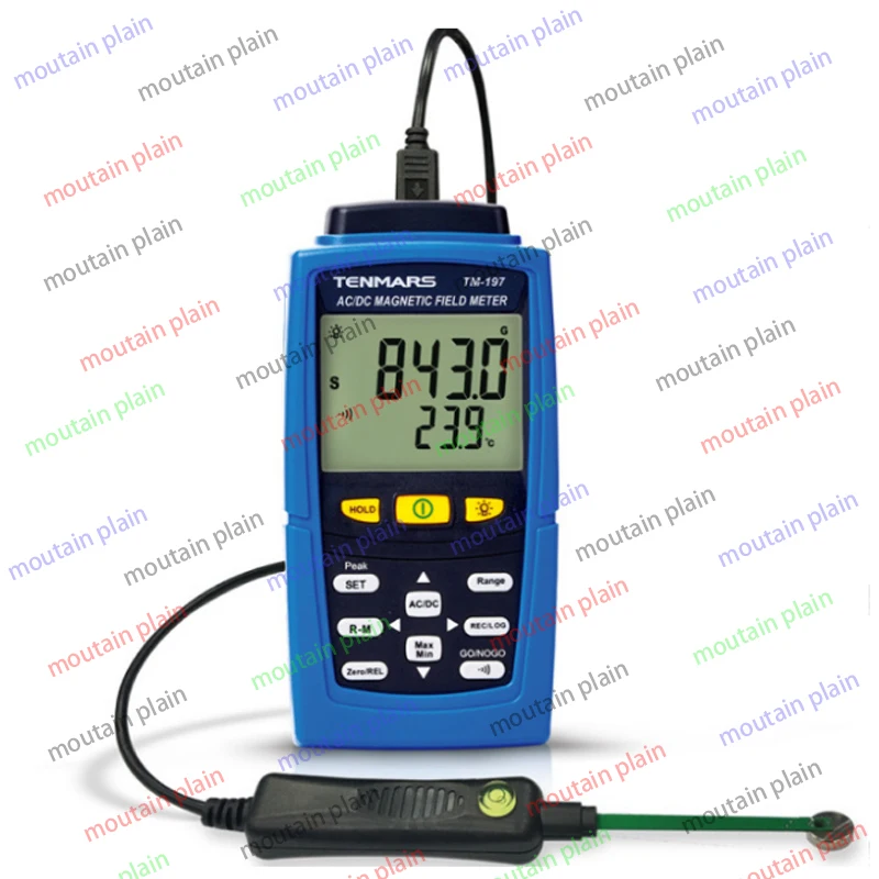 

Gaussmeter Magnetometer Magnetic TM-197 TM197 AC / DC Field Strength Meter N/S Polarity W/ Data Recording