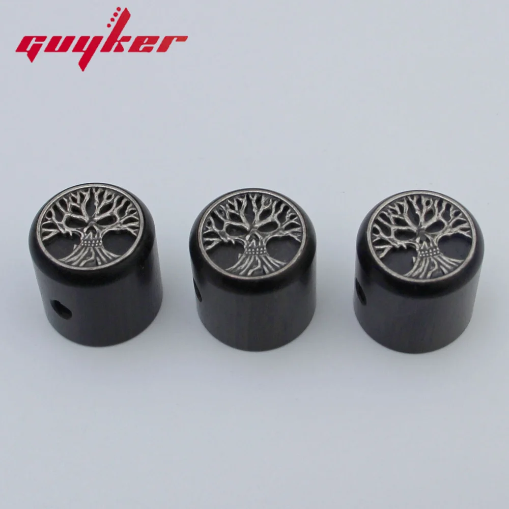 Tree Of Life Surface Potentiometer Knob Inner Diameter 6MM for Guitar Bass Accessories