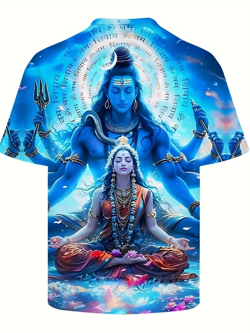 เสื้อยืดแขนสั้นพิมพ์ลาย 3D ขนาดบวกของผู้ชาย หลวมและลำลอง นุ่ม สบายและระบายอากาศได้ เหมาะสำหรับกีฬากลางแจ้ง