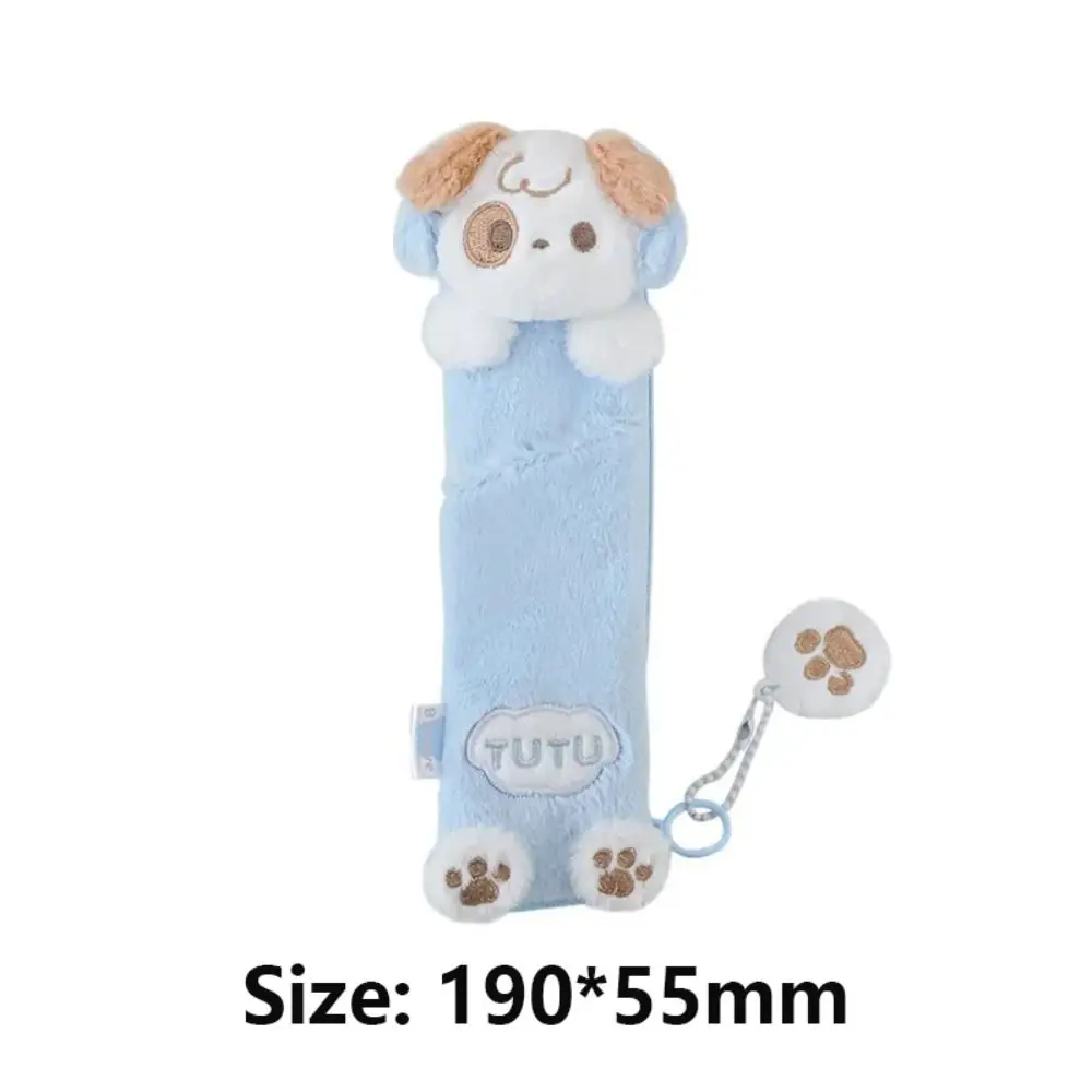 Nuova custodia per matita da lettura in peluche Mini borsa per cancelleria per cartoni animati con borsa per penne con fasciatura per cravatta Materiale scolastico