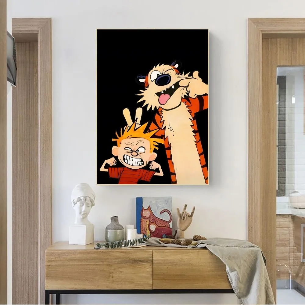 ملصق عتيق بدون إطار للحانة وغرفة النوم ، لوحة فنية جدارية ، ملصقات كرافت للدراسة وغرفة النوم ، C-Kraft و H-هوبز