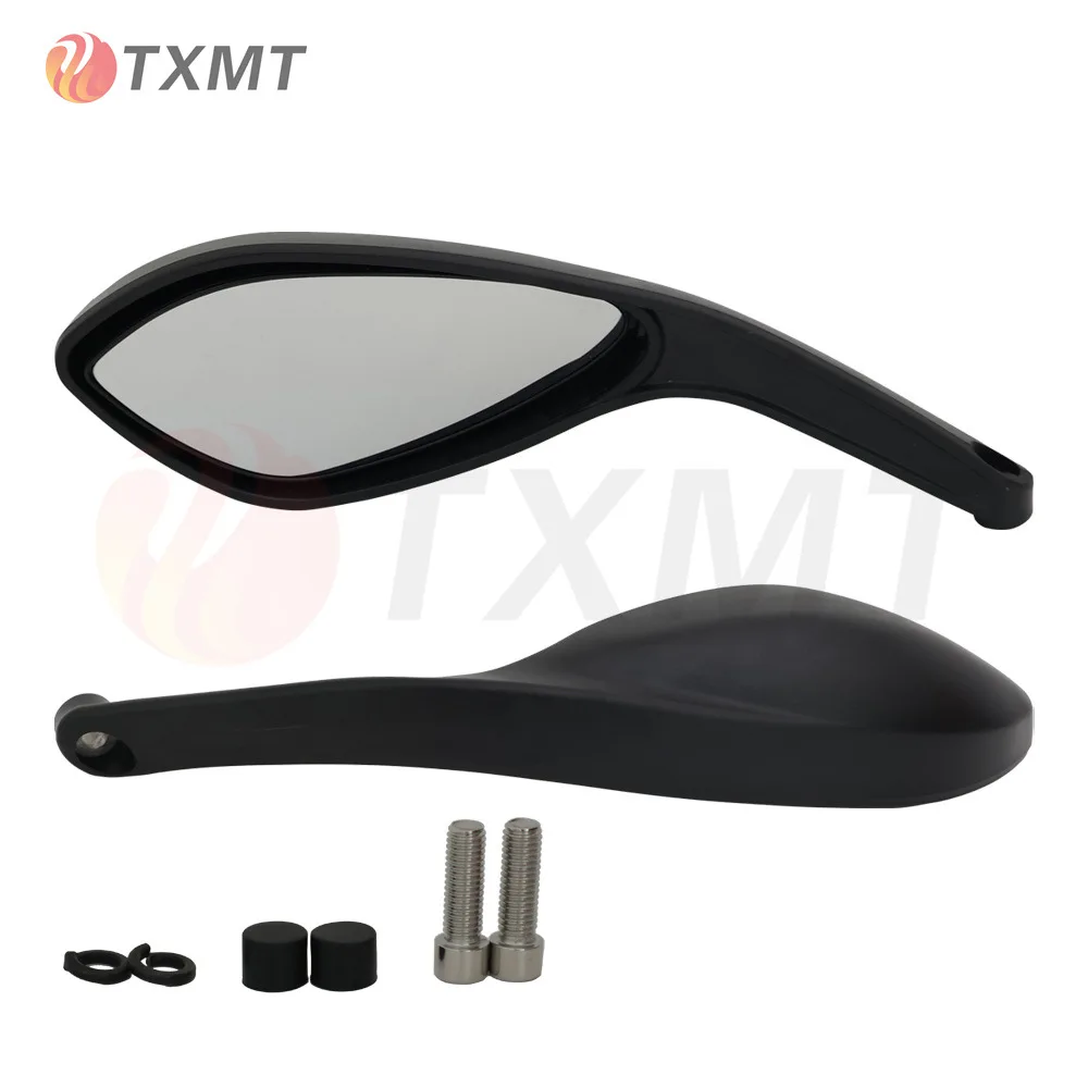 For DUCATI MONSTER 696 796 795 1100 Motorcycle Rear Side View Mirrors a Pair Brand New High Quality Black