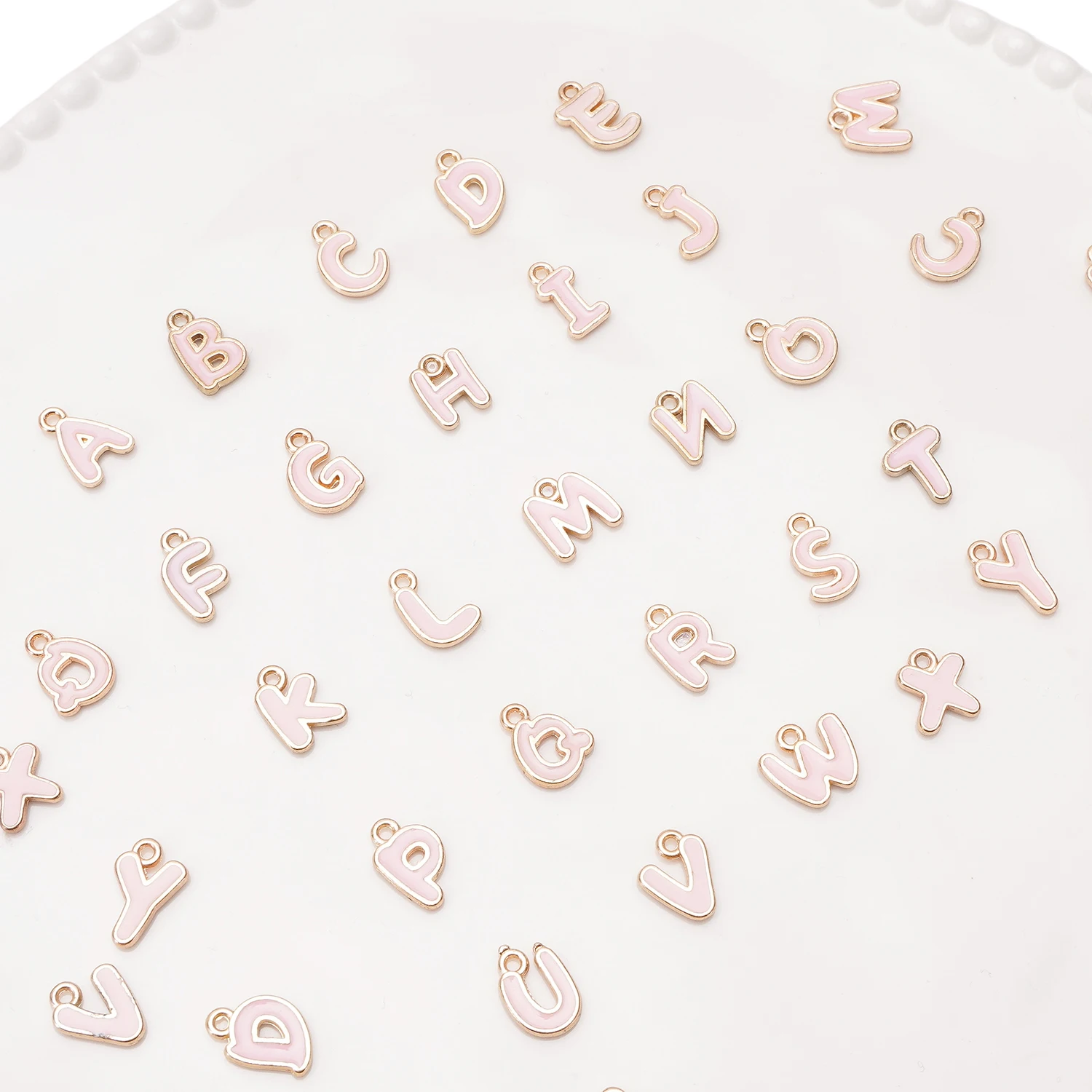 2/26Pcs Alloy A-Z 26 Letters Charms Pendants For Making DIY Name Jewelry Necklace Bracelet Earrings Birthday Mother's Day Gifts view 4