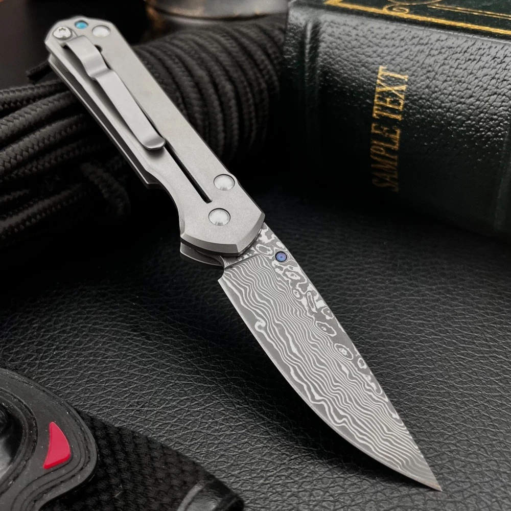 

Складной нож из дамасской стали высокой твердости для повседневного ношения, легкий, портативный, для кемпинга, с ремешком