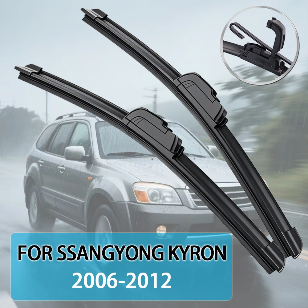 Escobilla limpiaparabrisas de coche para Ssangyong Musso (FJ Q200) 1993-2007 y 2018-2025, repuesto de goma para parabrisas, limpiaparabrisas delantero, accesorios para automóvil