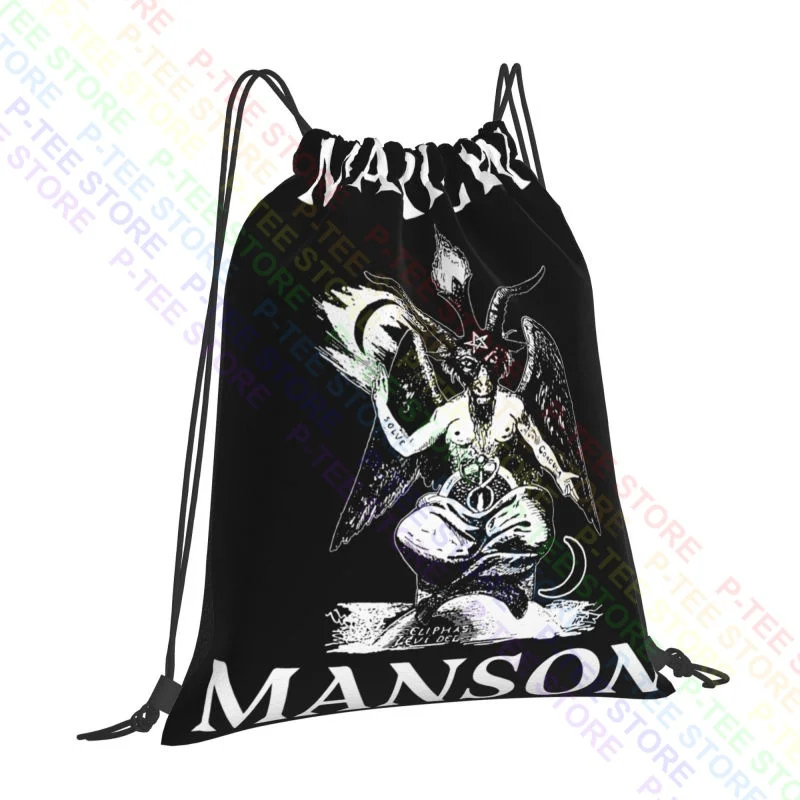 Marilyn Manson 01 Drawstring Bags Gym Bag Travel Training Eco Friendly Bags For Travel