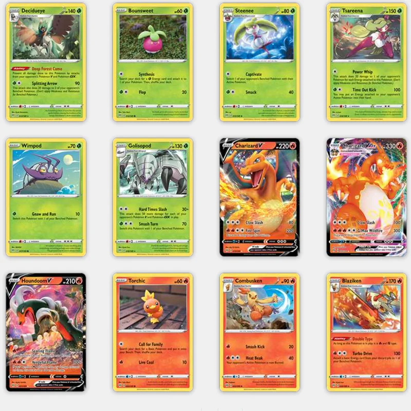 324PCS/360PCS Pokémon English/Spanish Game Card TCG Sword and Shield Fusion Strike Booster Box Trading Card Game Collection Toy