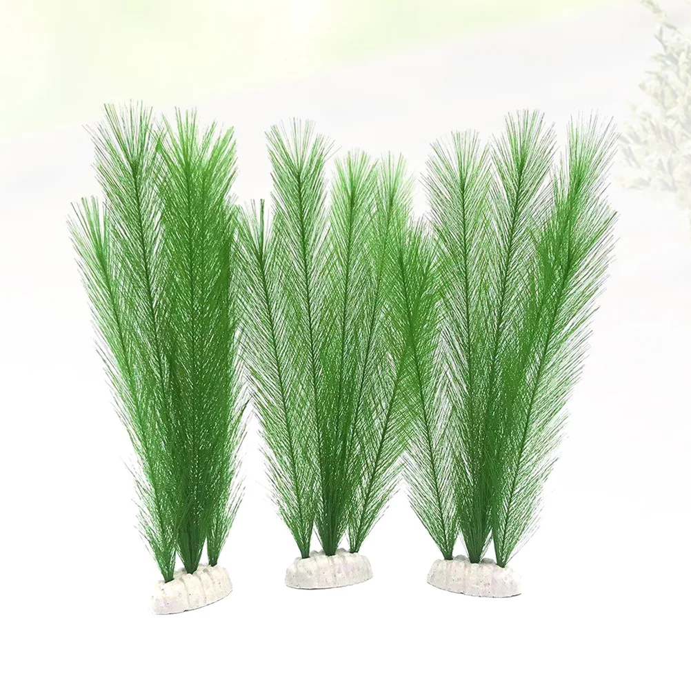

3Pcs Aquarium Artificial Plants -Like Fish Tank Grass Simulation Decoration Fish Tank Ornament Landscape Scenery