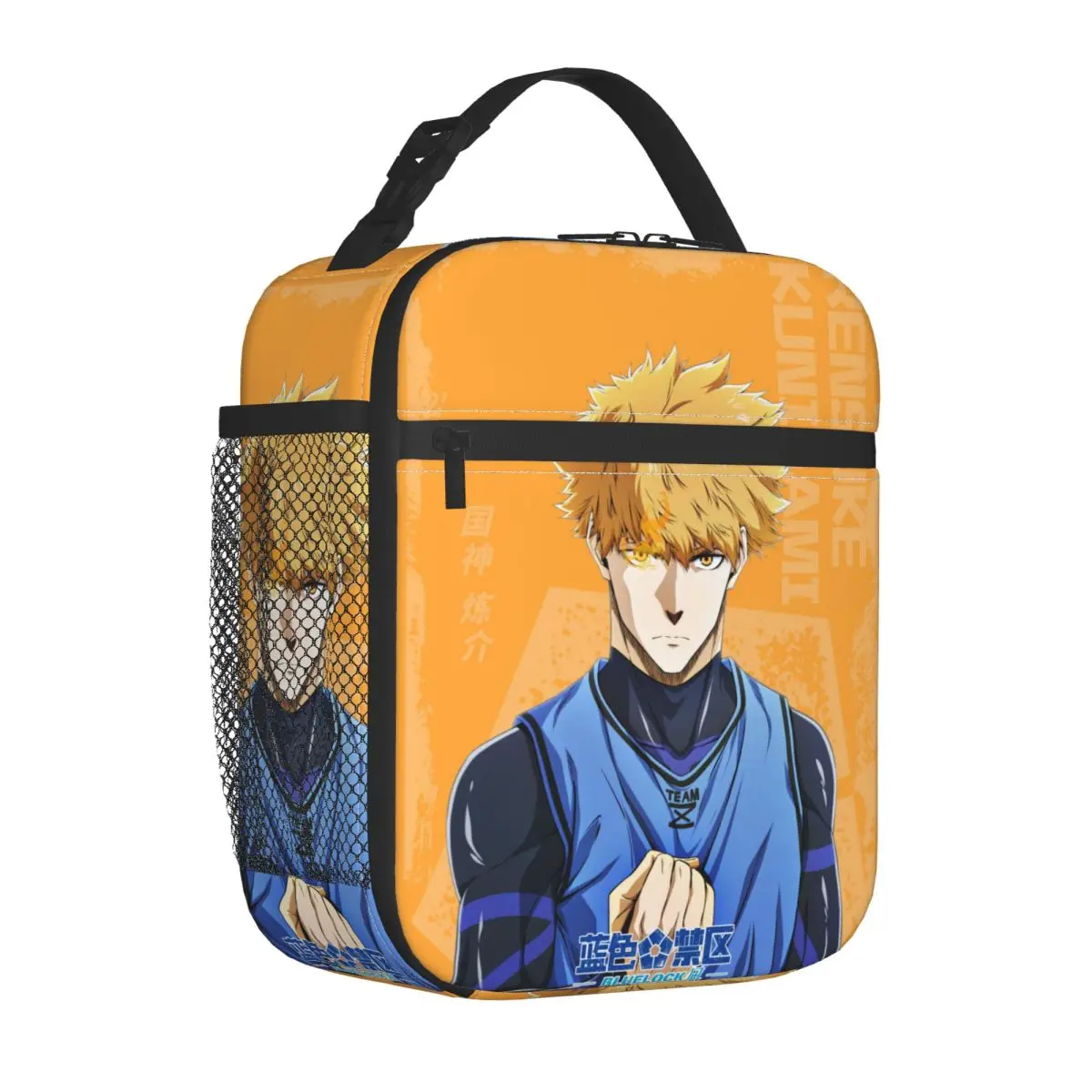 Anime Blue Locks Thermal Insulated Lunch Bag for School Portable Food Bag Cooler Thermal Lunch Boxes