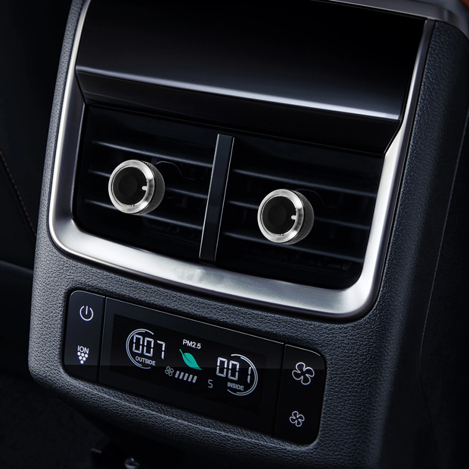 

3Pcs Aluminum Alloy Air Conditioning Control Knobs Car Ac Heater Switch Easy Installation Car Air Conditioner Button Control