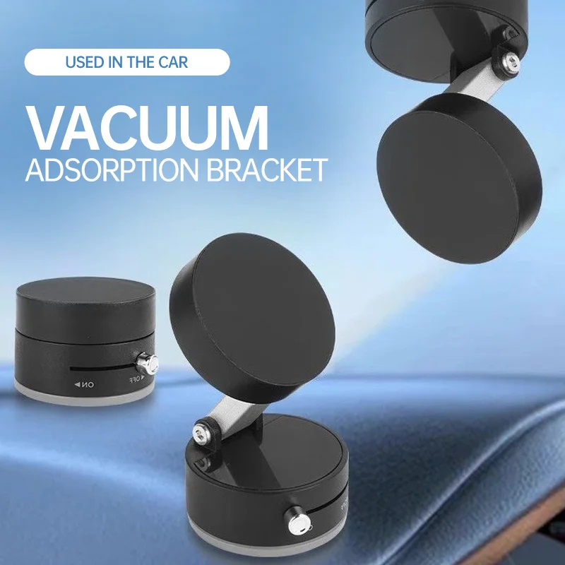 Multi-position magnetic car dashboard mount with adjustable horizontal installation, compatible with all mobile phones.