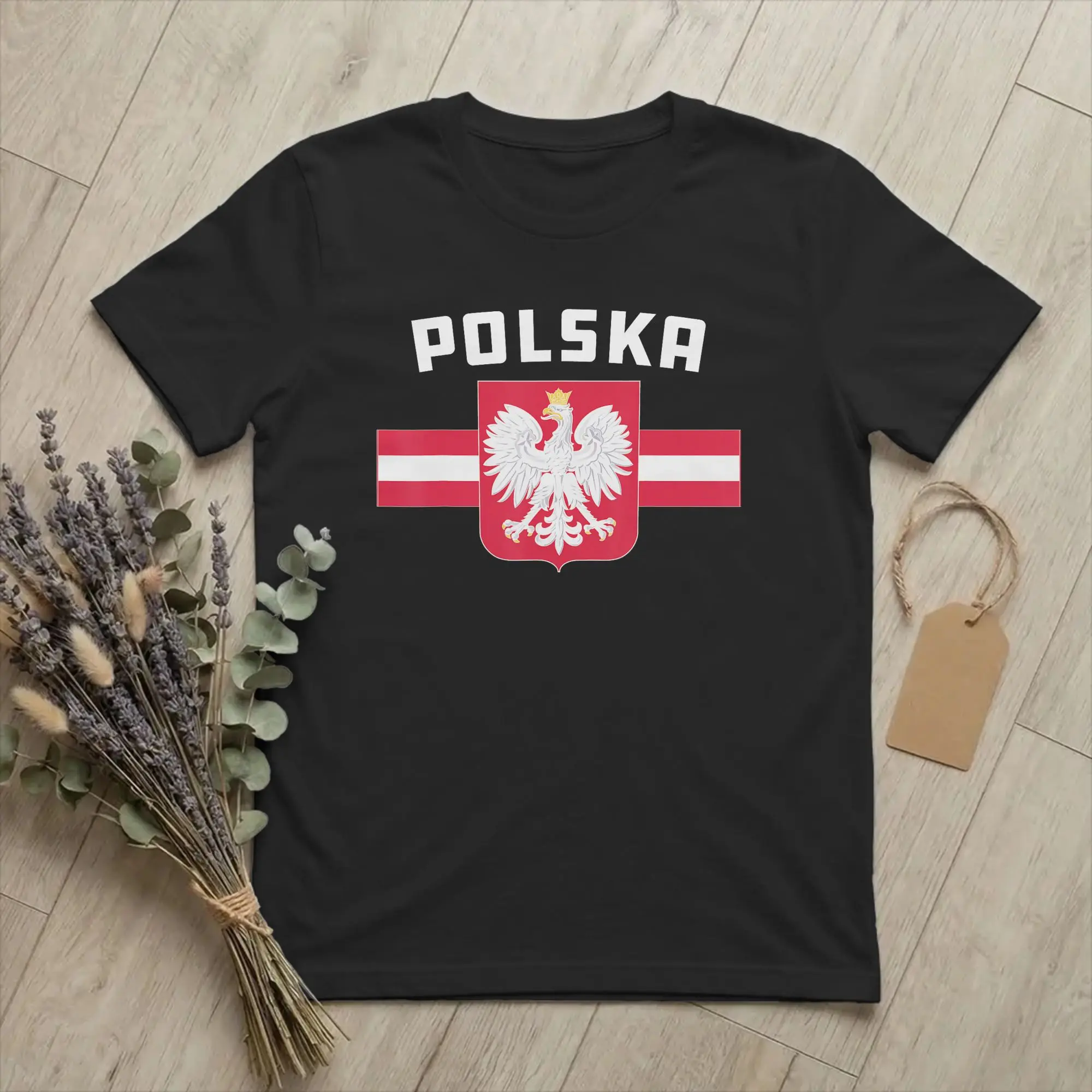 Fashion Polish Eagle Coat of Arms Poland T-Shirts Men Crewneck Cotton T Shirt Polska Short Sleeve Tee Shirt Gift merchandise