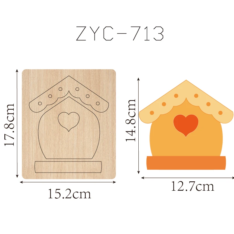 ZYC-713 houten huisvorm geschikt voor stansmachines