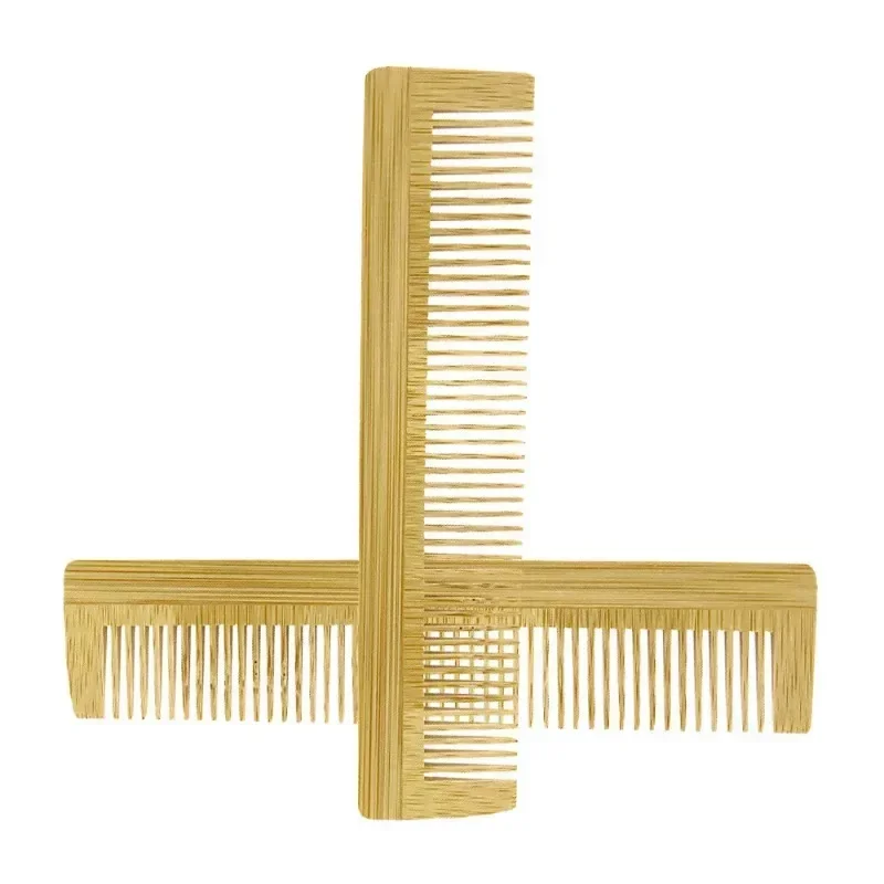 2pcs Wooden Comb Bamboo Massage Hair Combs Natural Anti-static Hair Brushes Hair Care Massage Comb Men Hairdressing Styling Tool
