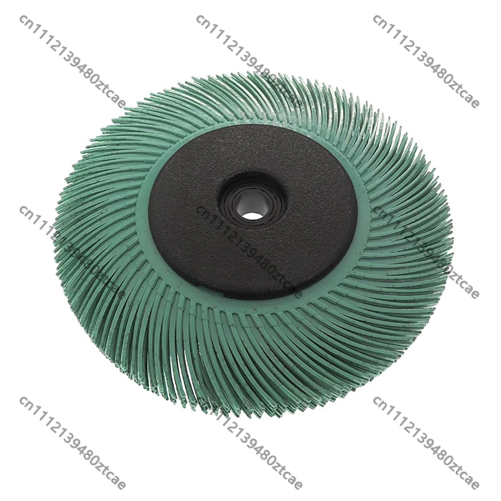 6 Inch Nylon Abrasive Grinding Wheel Brush Anti-Clogging Long Lifespan for Metal StainlessWood Rust Paint Removal Polishing Tool