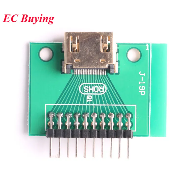 HDMI 19Pin Test Socket Adapter Board Jack HDMI 19 Pin PCB Transfer Board Converter IC Socket