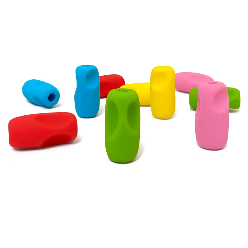 5pcs Pencil Holder for Primary School Students Children's Stationery Silicone Writing Posture Corrector  for  Posture Correction - view 6