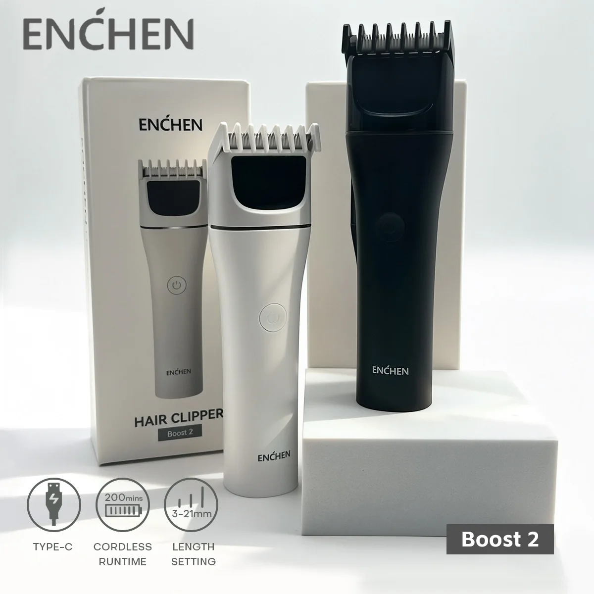 

ENCHEN Машинка для стрижки волос Электрическая Парикмахерская машинка для стрижки волос Аккумуляторная Машина для стрижки волос Беспроводная Триммер для бороды Дорожная Машинка для стрижки для мужчин Boost 2