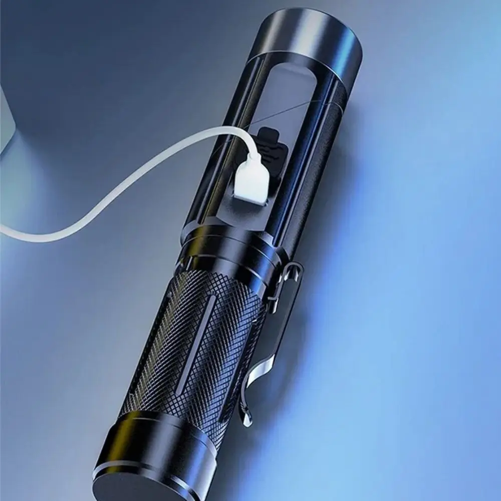 90-degree Rotation LED Flashlight Magnetic Waterproof LED Work Light High Brightness USB Rechargeable Outdoor Searchlight