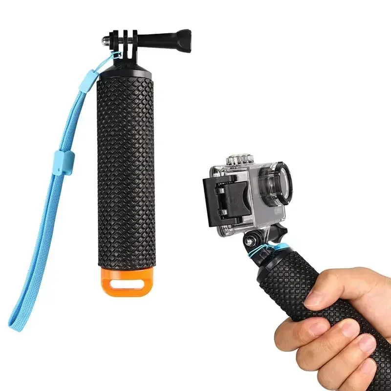 Supporto per maniglia per fotocamera sportiva con asta di galleggiamento per Gopro Hero 12 11 10 9 8 7 Xiaomi Yi SJ4000 DJI Osmo accessori per